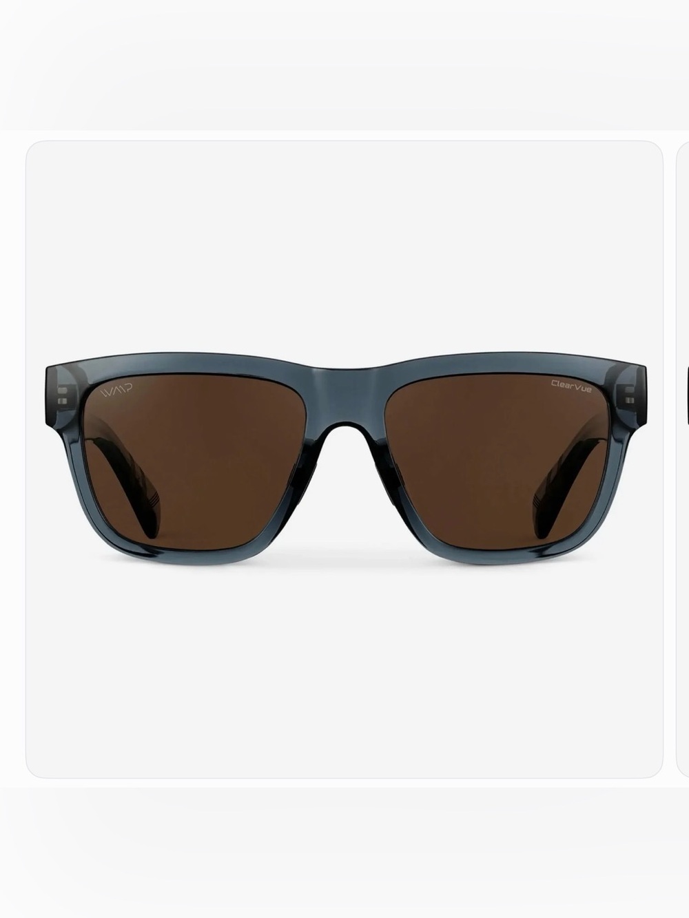 WMP Link Polarized Crystal Navy Dusk/Brown Lens Sunglasses